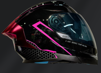 CASCO ABATIBLE X KOV LATIN-X RIVALRY NEGRO ROSA GLOSS