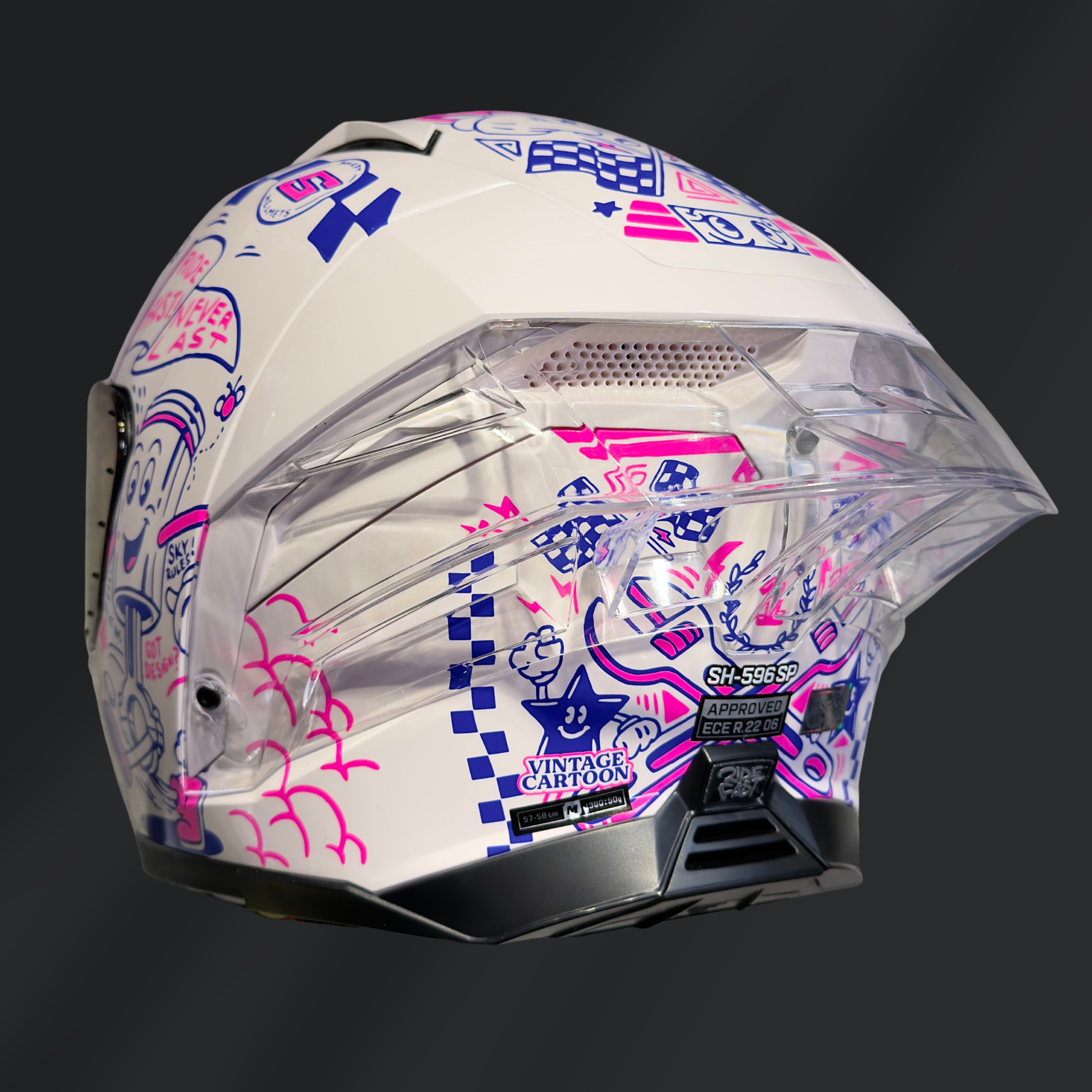 CASCO INTEGRAL SHAFT 596 VINTAGE CARTOON GLOSS - Imagen 3