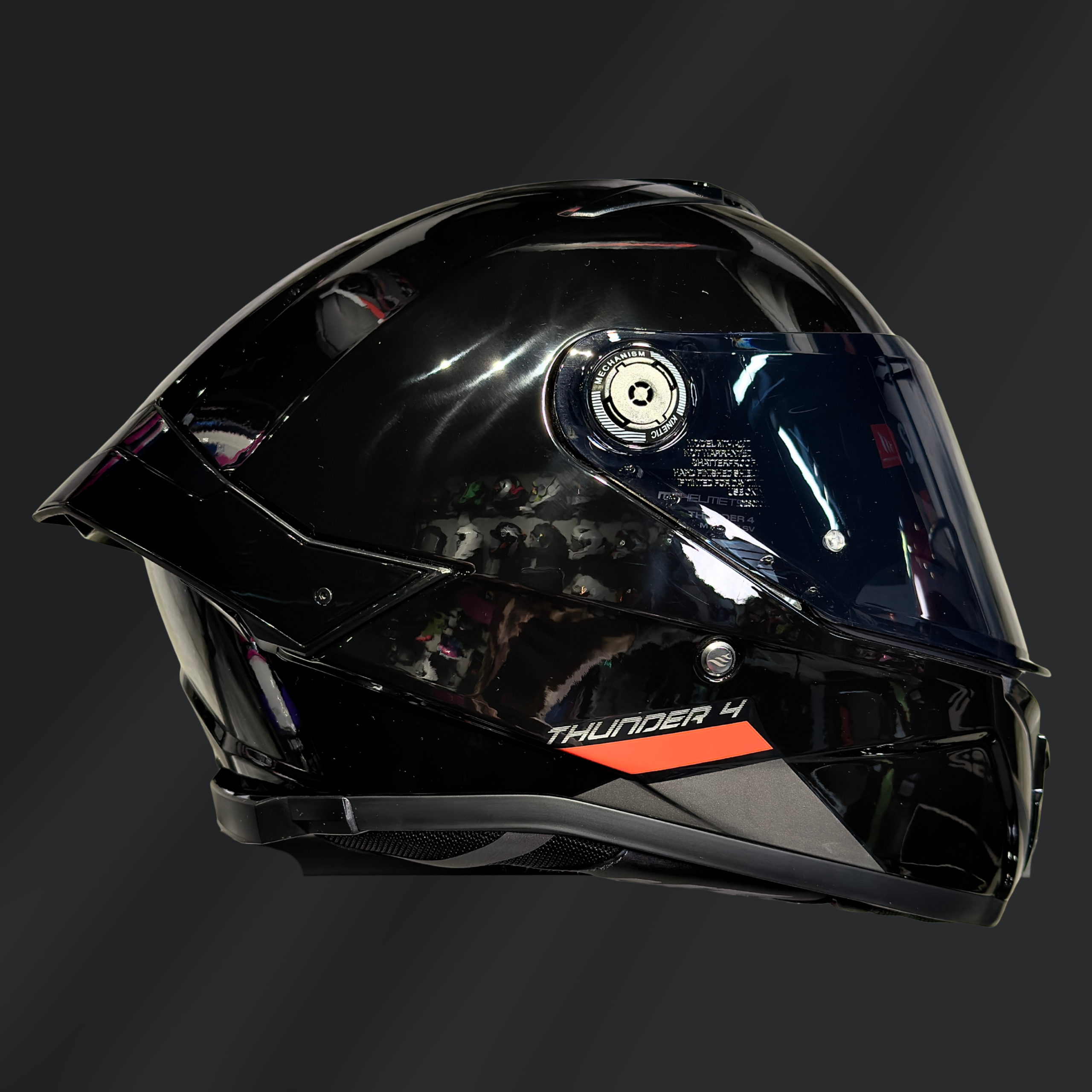 CASCO INTEGRAL MT HELMETS THUNDER 4 NEGRO GLOSS