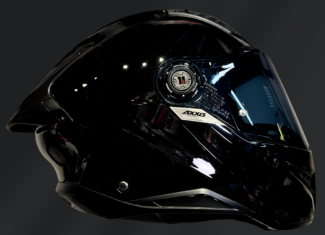 CASCO ABATIBLE AXXIS GHOST FIGHTER A1 NEGRO GLOSS