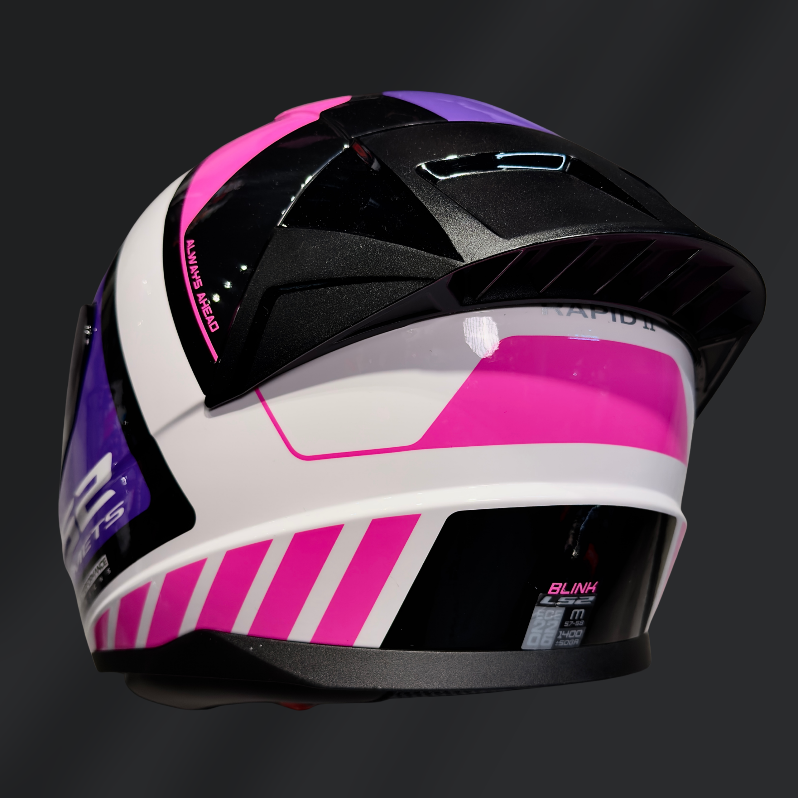 CASCO LS2 RAPID II BLINK ROSA GLOSS - Imagen 3