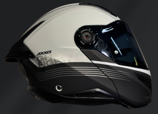 CASCO ABATIBLE AXXIS GHOST FIGHTER C2 BITONE GRIS MATE