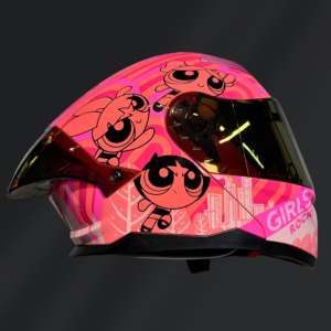 CASCO ABATIBLE KOV STARK CHICAS SUPERPODEROSAS ROCK GIRL ROSA GLOSS