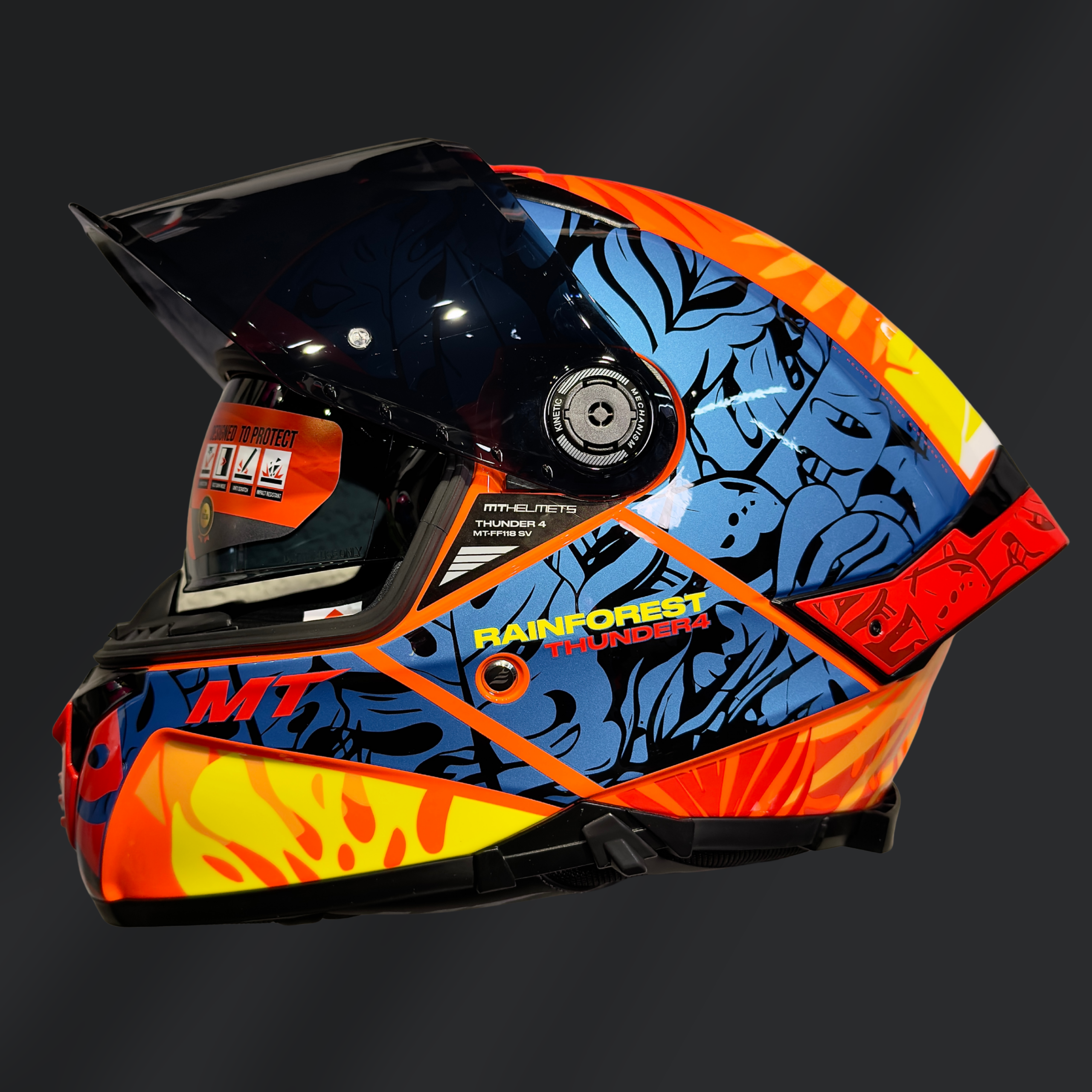 CASCO INTEGRAL MT HELMETS THUNDER 4 SV RAINFOREST GLOSS - Imagen 3