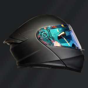 CASCO ABATIBLE KOV THUNDER DORADO MATE