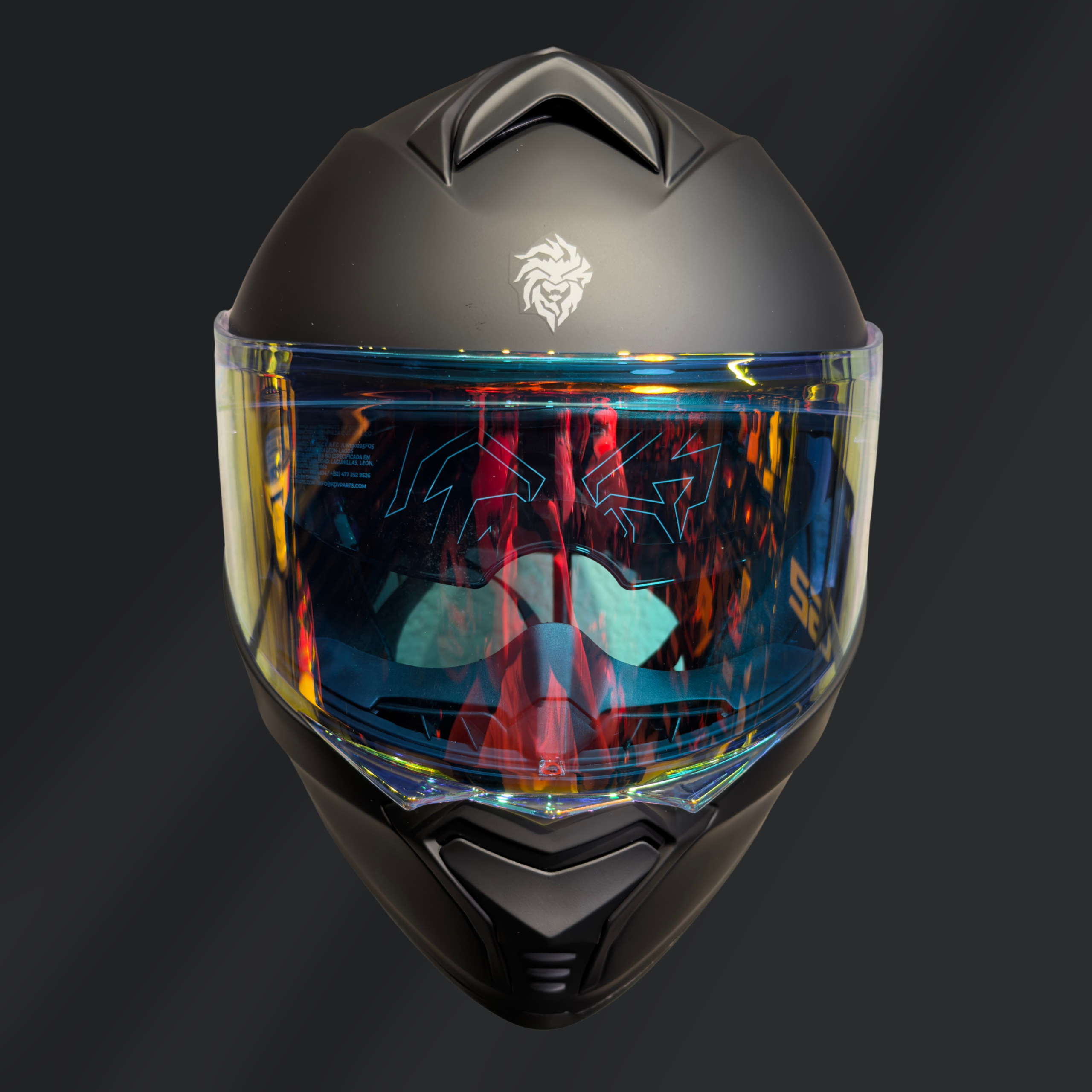CASCO ABATIBLE KOV THUNDER DORADO MATE - Imagen 3