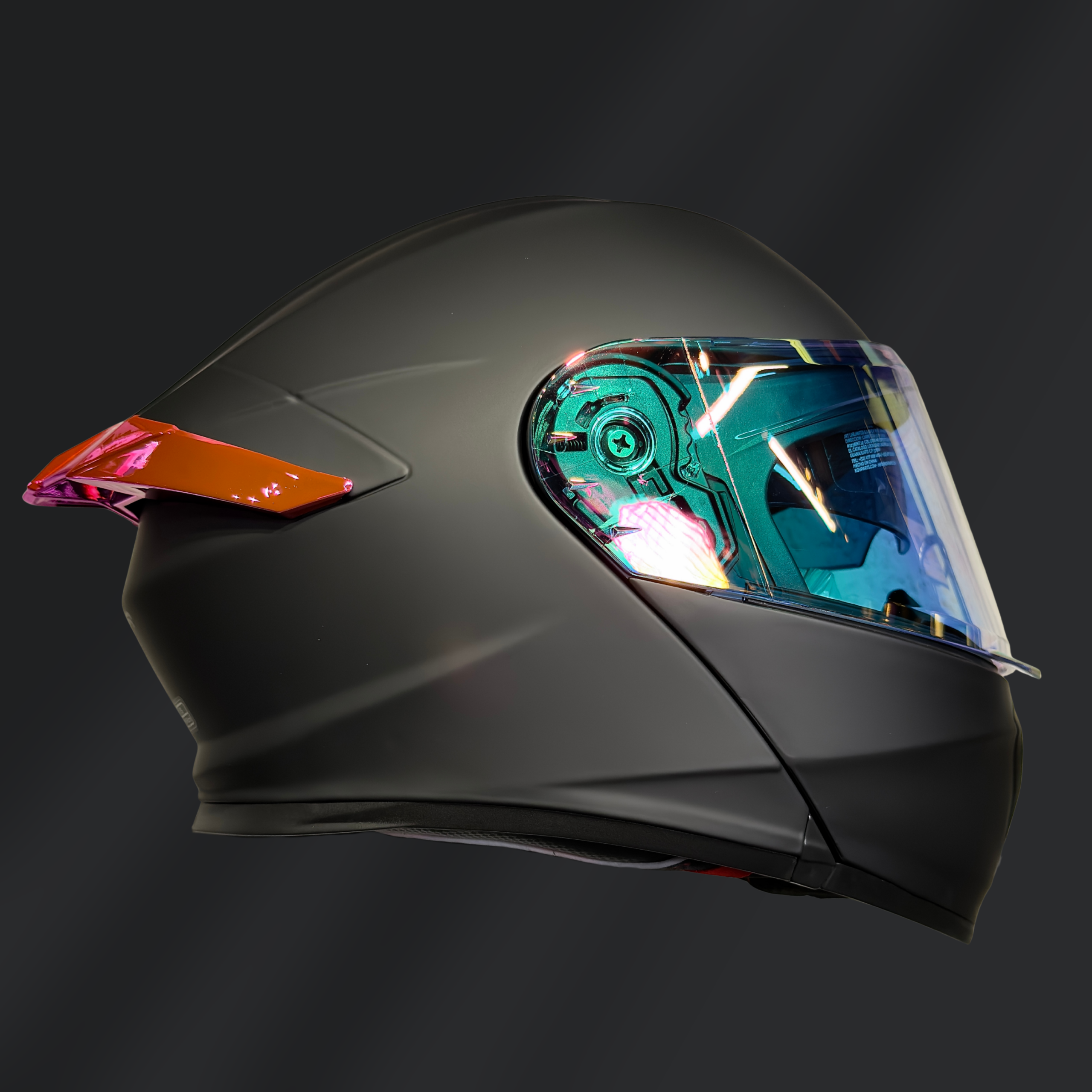 CASCO ABATIBLE KOV THUNDER METAL PINK MATE