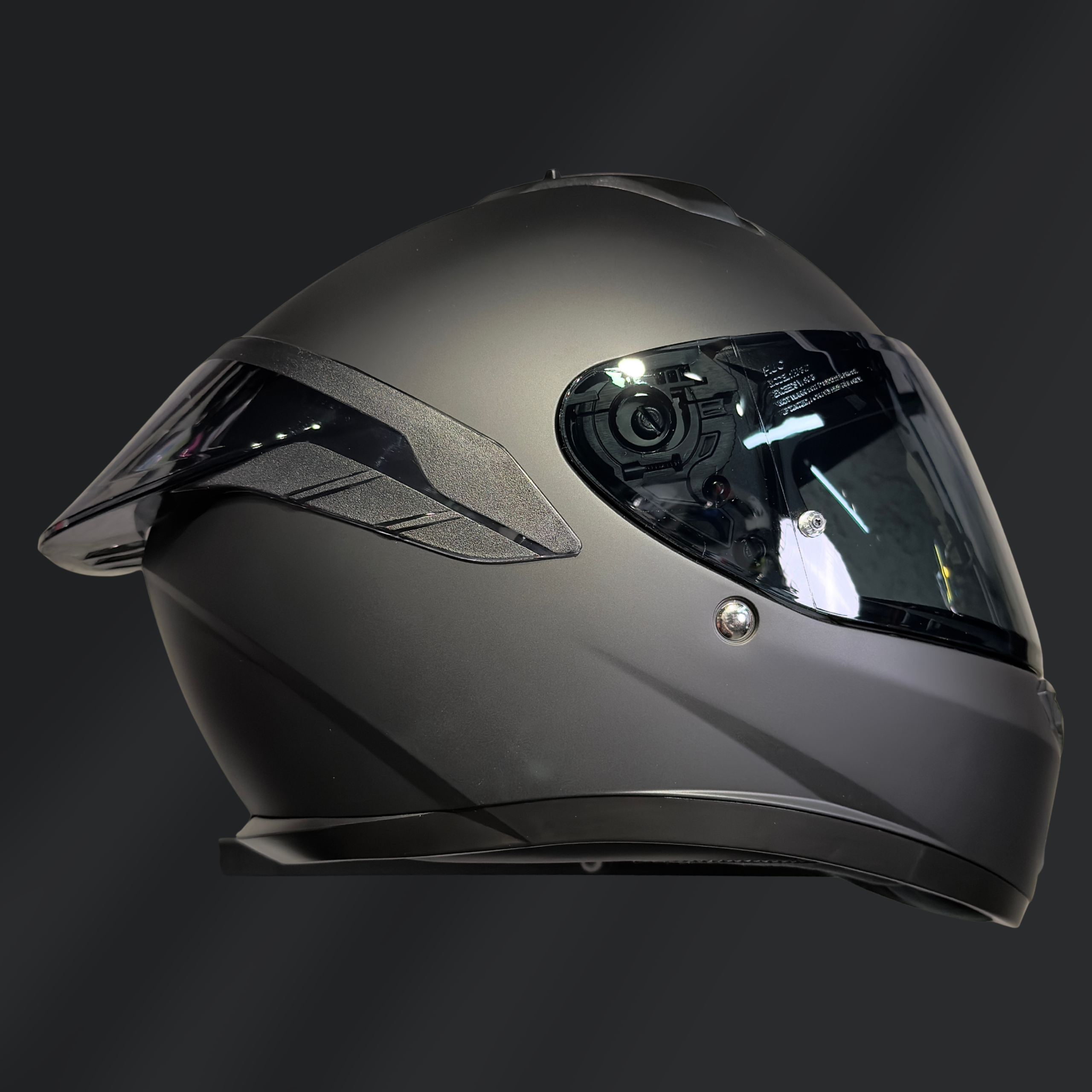 CASCO INTEGRAL HJC C10 NEGRO MATE CON ALERÓN