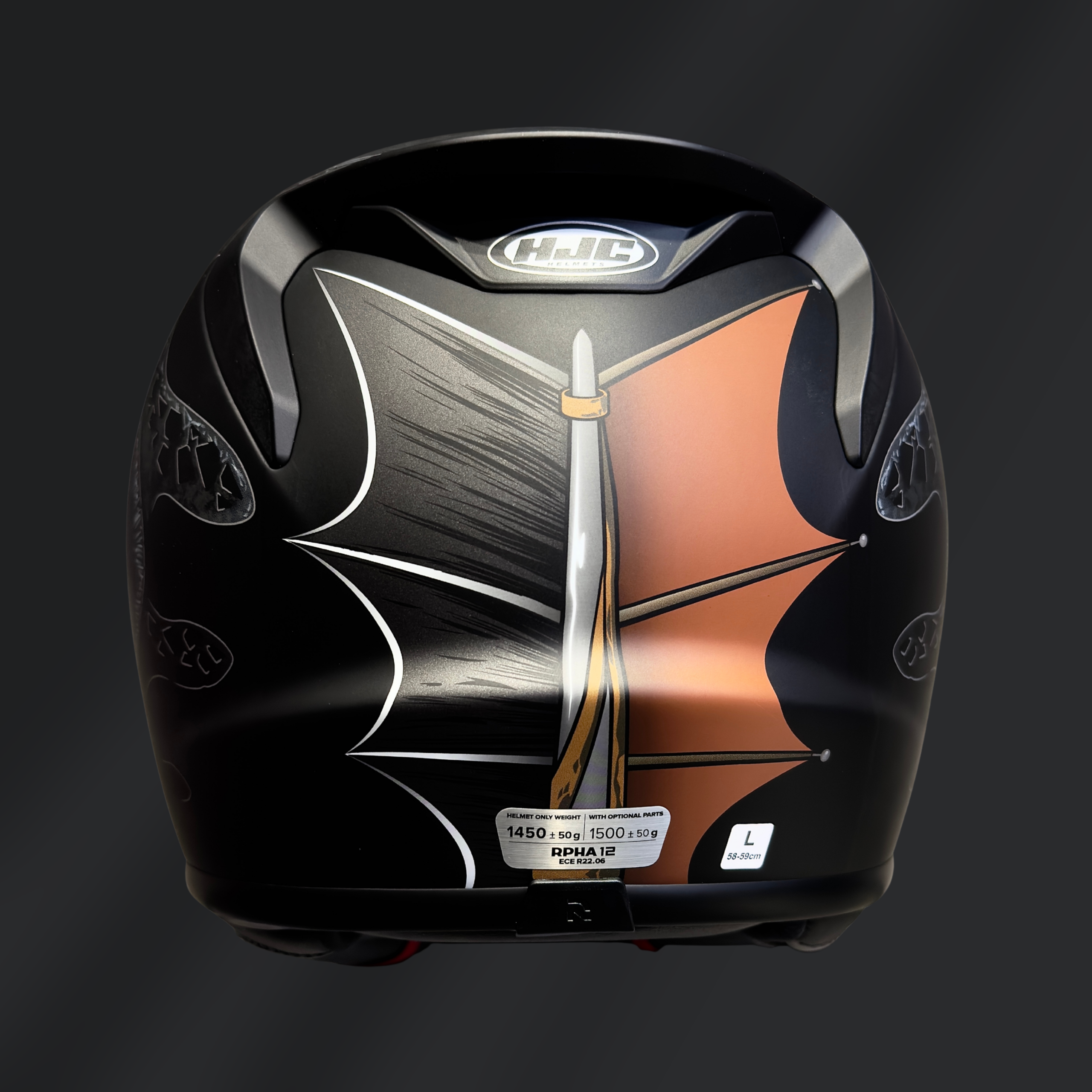 CASCO INTEGRAL HJC RPHA 12 TOOTHLESS - Imagen 5