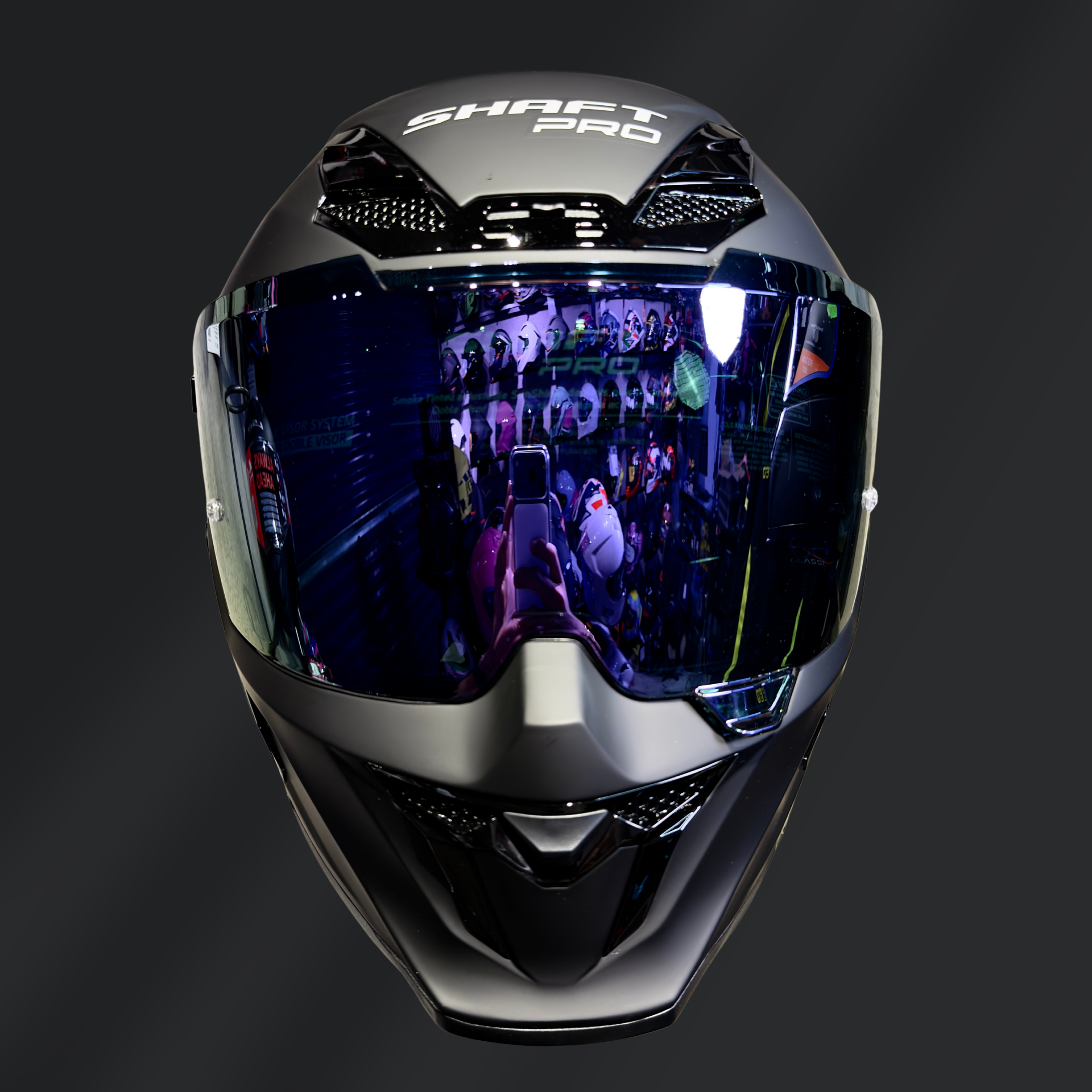 CASCO INTEGRAL SHAFT SH PRO 615 NEGRO MATE - Imagen 3