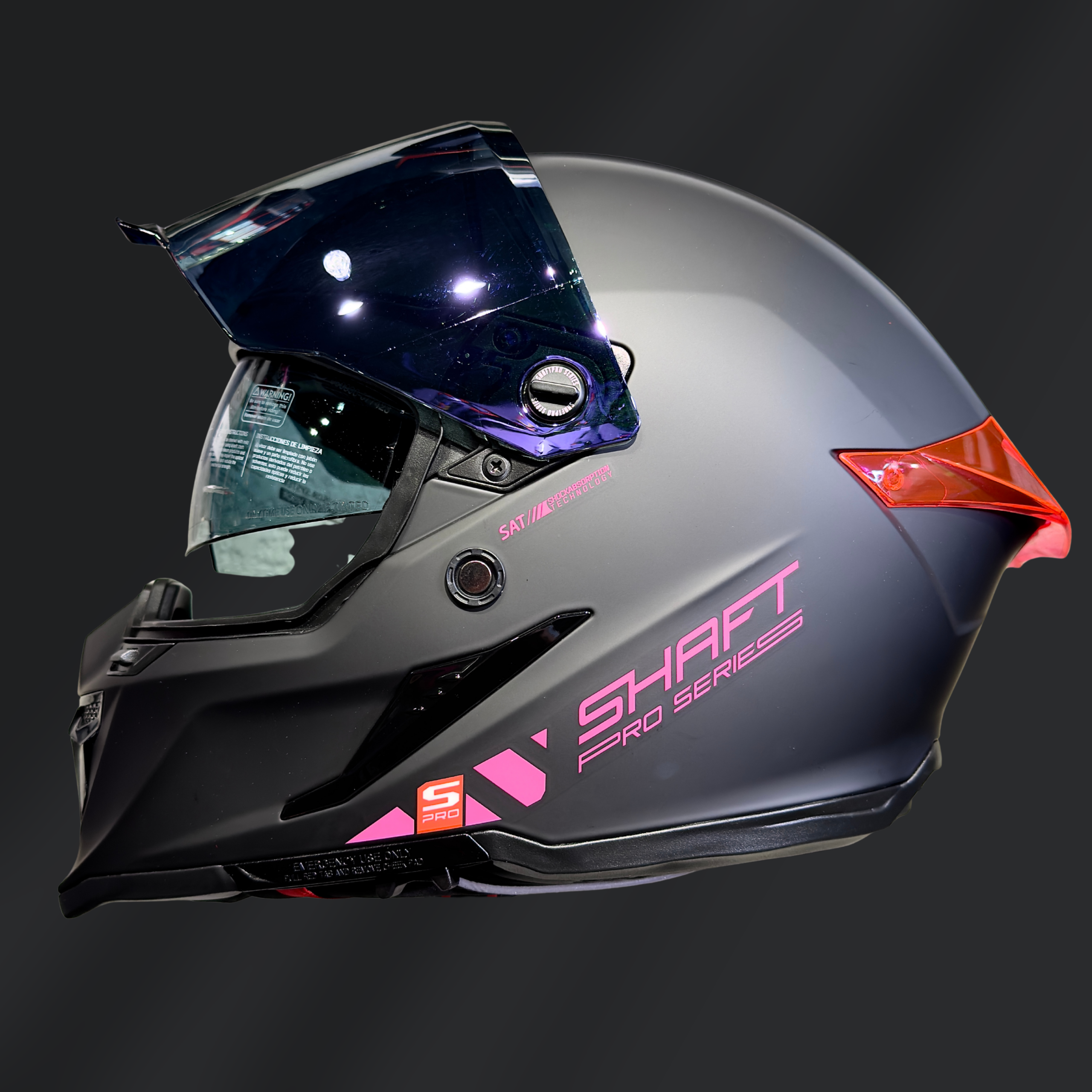 CASCO INTEGRAL SHAFT SH PRO 615 NEGRO MATE - Imagen 2