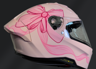 CASCO INTEGRAL ASTRO PISTA MOÑO ROSA