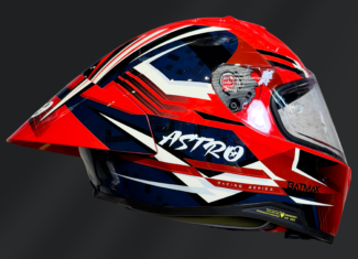 CASCO INTEGRAL ASTRO PISTA BATMAX ROJO