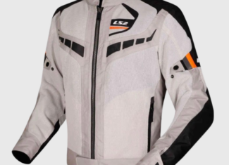CHAMARRA LS2 GARDA GRIS NARANJA