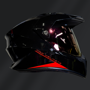 CASCO DOBLE PROPÓSITO HRO MX340 DV NEGRO GLOSS